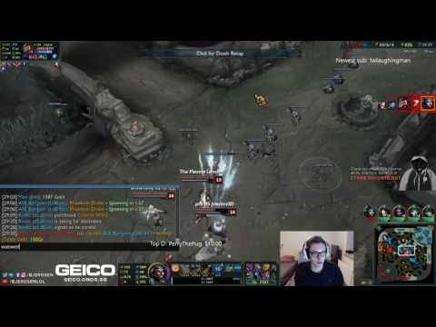 Bjergsen gets 2shot'd by a Graves