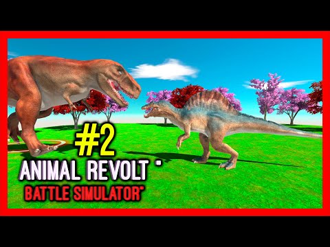 Animal Revolt Battle Simulator - Giant T-rex vs every unit ( part #2 )