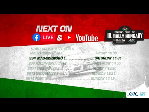 RALLY HUNGARY 2021 -  SS4 MAD-DISZNOKO 1 LIVE