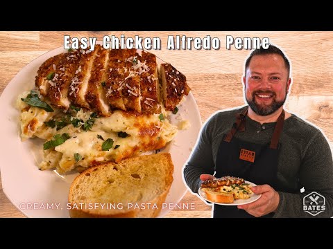 The Best Baked Chicken Alfredo Penne | Creamy, Cheesy Family Dinner!