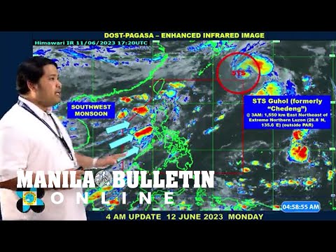 PAGASA Public Weather Forecast June 12, 4AM