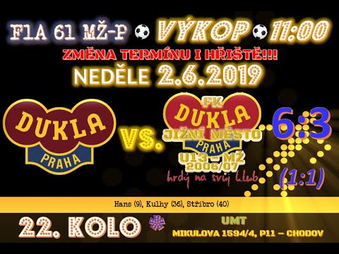 ⚡ FLASH-BACK 📺 22.kolo ⚽ FK Dukla Praha @ FK DUKLA Jižní Město U13 ◙ 2.6.2019 ᴴᴰ