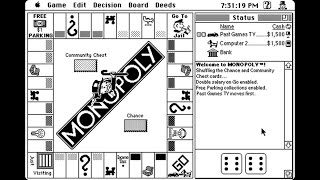 Macintosh Game: Monopoly (1993 MacPlay) B&W version 2.1