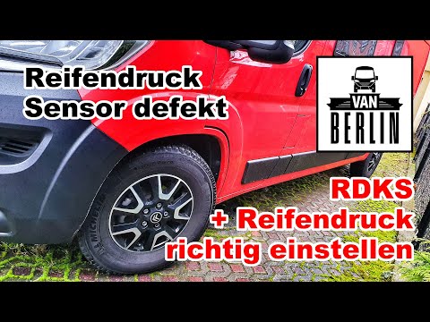 Reifendruckkontrollsystem RDKS + Reifendruck Citroen Jumper richtig einstellen | Reifendrucksensor