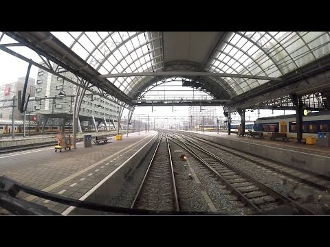 Train Cab Ride NL / Rainy Day / Amsterdam - Alkmaar - Den Helder / VIRM Intercity / Feb 2017