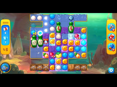 Fishdom level 8900 with a puzzle (с головоломкой)