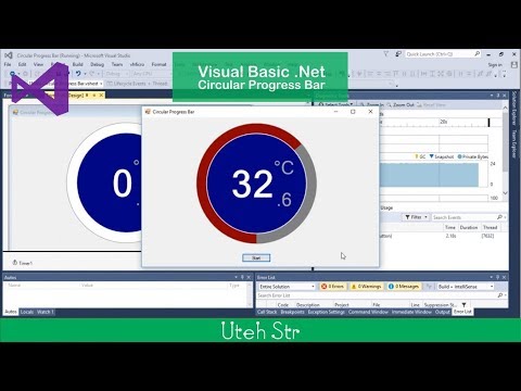 Visual Basic Net Circular Progress Bar Circle Progress Bar