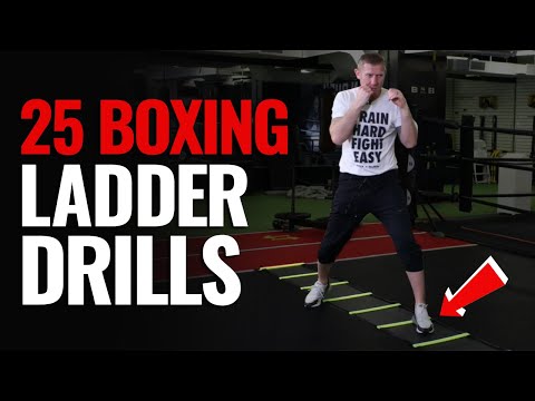 Boxing Footwork Drills with an Agility Ladder Training