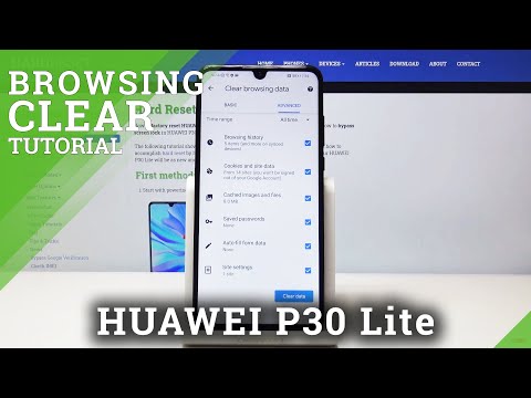 How to Erase Chrome History & Cookies in Huawei P30 Lite - Clear Browser Data