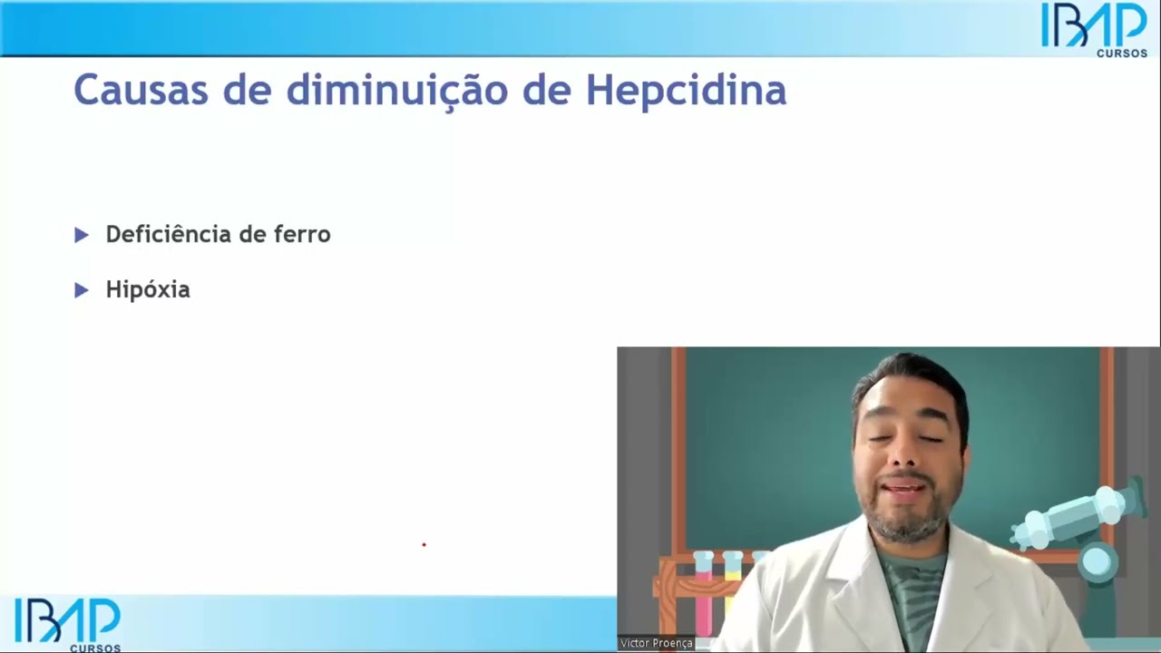 O que é hepcidina e qual sua função no metabolismo do ferro? | Dr. Victor Proença - IBAP Cursos