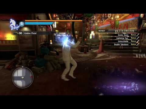 I obliterate 17 goons with the golden pistol and then the game crashes (Yakuza 0)
