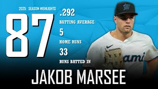 Jakob Marsee || 2025 Miami Marlins Highlights