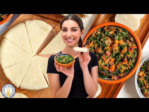 How To Make Ugali & Sukuma Wiki 🇰🇪 Kenyan Cooking Class
