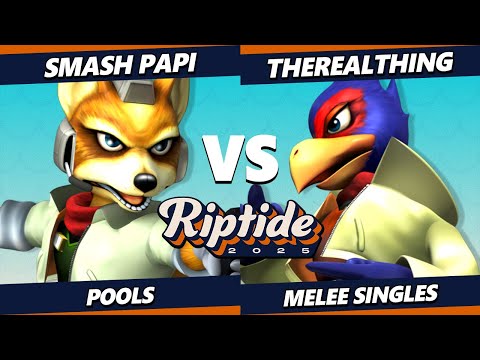 Riptide 2025 - Smash Papi (Fox) Vs. TheRealThing (Falco) Smash Melee - SSBM