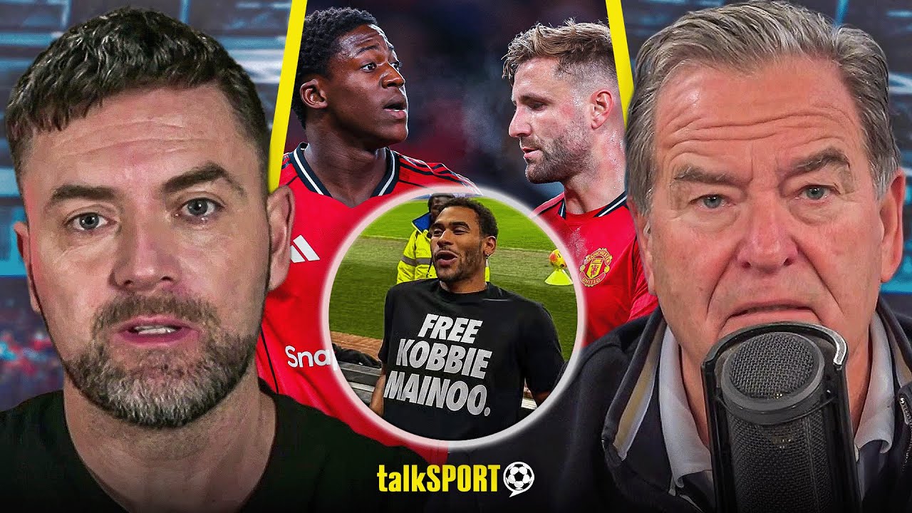 Adam Scott REACTS as Kobbie Mainoo's Brother Wears 'Free Kobbie Mainoo' Top During 4-4 Man Utd Draw!