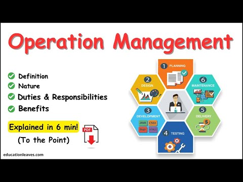 What is Operation Management? | Duties and Responsibilities in Operation Management