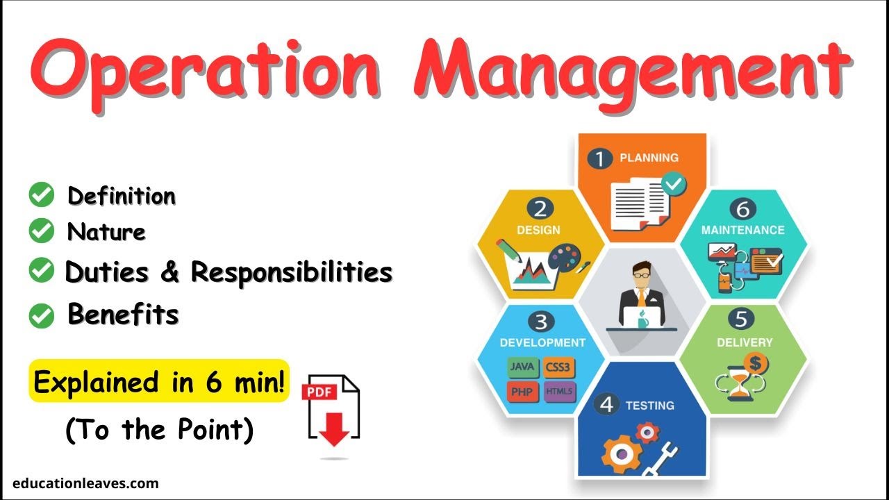 What is Operation Management? | Duties and Responsibilities in Operation Management