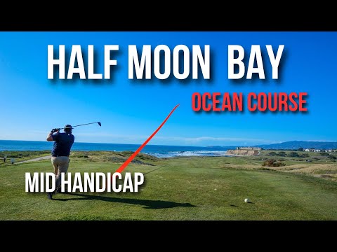 Mid Handicapper joga o HMB Ocean Course! (Half Moon Bay Golf Links) - Vlog do campo de 18 buracos por buraco