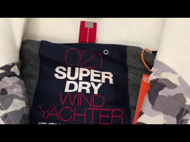 Vídeo relacionado con Superdry Chaqueta con capucha esencial desteñida para hombre con logotipo, M