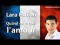Lara Fabian - Quand on n'a que l'amour. Учим ...