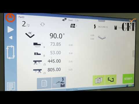 Cybelec Cybtouch 19MX 3D 2D программирование на электромеханическом сервоприводном листогибочном пр