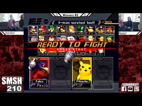 SMSH 210 - Naralex vs. Rats!  - Melee Singles WR2