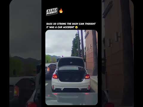 Bass so strong they thought it was a car accident