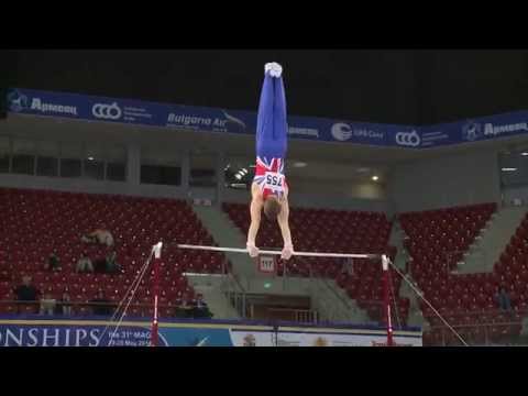 Nile Wilson - GOLD - high bar - Event Finals - 2014 Junior Euros