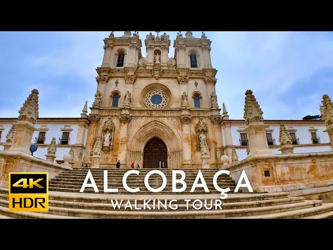 ALCOBAÇA Walking Tour - Alcobaça PORTUGAL 🇵🇹 4K HDR
