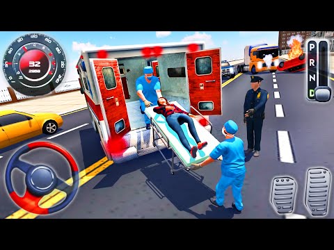 Mobile Hospital Simulator Emergency Ambulance 2020 - Policeman Van Drive - Android GamePlay