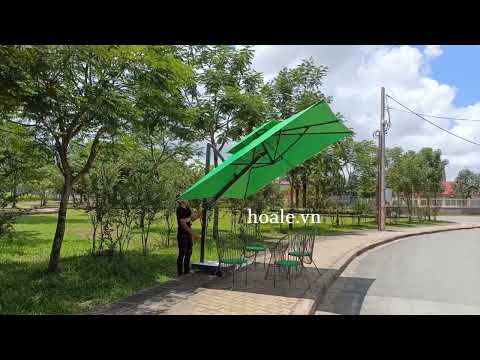 Hường dẫn sử dụng dù lệch tâm nghiêng