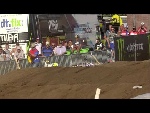 Jeremy Van Horebeek crash MXGP of Belgium 2015