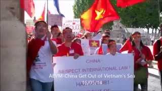 La manifestation contre l'invasion chinoise à Montpellier