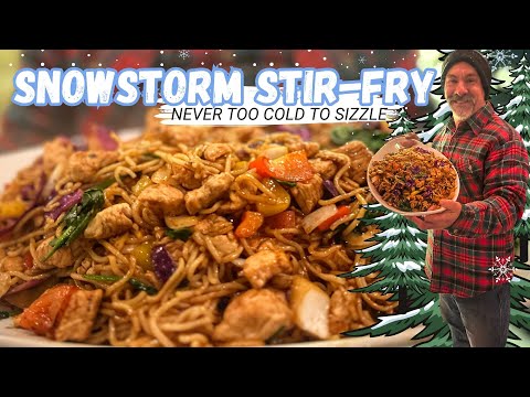 How To Make Chicken Stir-Fry In A Colorado Snowstorm!