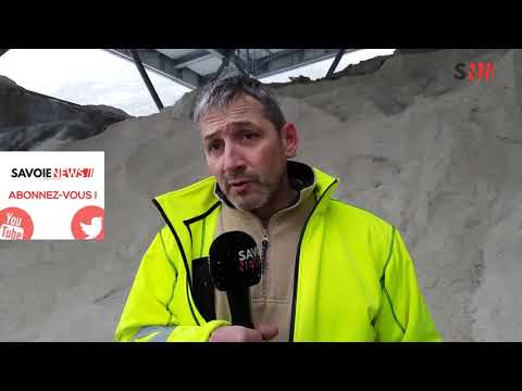 Déneigement de l'autoroute de Maurienne