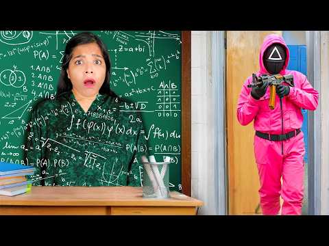 SQUID GAME HIDE AND SEEK IN SCHOOL *ONE COLOUR*