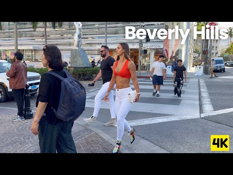 Stylish Women & Supercars 🌴 Rodeo Drive | Beverly Hills Luxury Walk 4K
