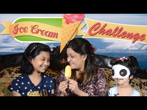 Guess the Ice Cream Challenge  | Blindfold Challenge | Cute Sisters