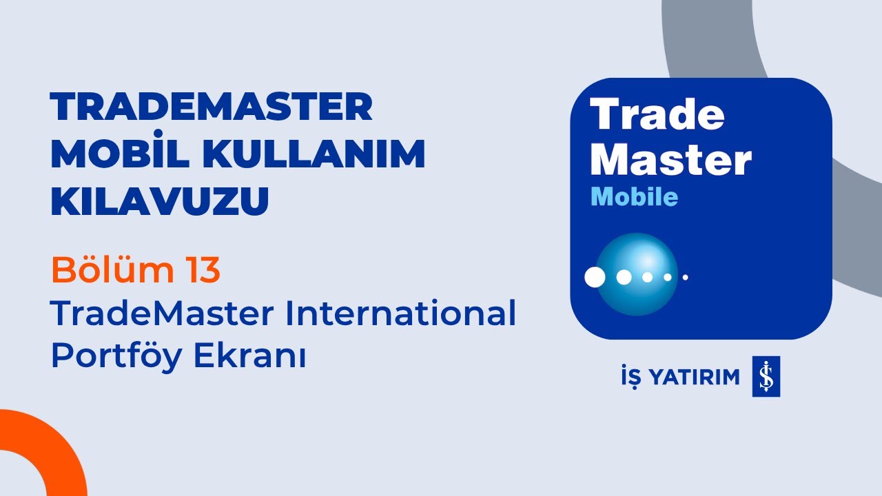 Bölüm 13 - TradeMaster International Portföy Ekranı