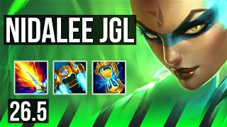 NIDALEE vs QIYANA (JGL) | 4k gold comeback | KR Challenger | 26.5