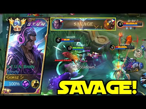 PERFECT SAVAGE! | INSANE BRODY | SOLO RANK GAME | MLBB