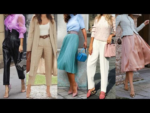 Outfits elegantes finos y sencillos con ROPA de MODA/ COMBINACIONES de ropa SENCILLA y ELEGANTE