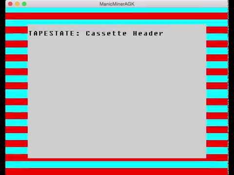 Manic Miner Tutorial 3 in AGK - Cassette Loading Simulator