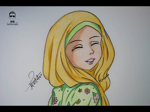 تحميل كيفية رسم انمي بالحجاب خطوة بخطوة