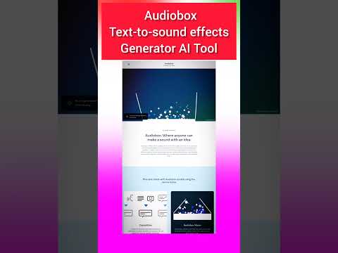 Text-tosound effects Generator AI Tool | Audiobox #audiobox