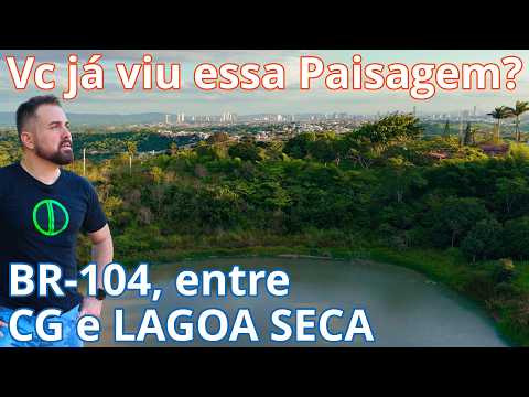 O surpreendente caminho entre Campina Grande e Lagoa Seca visto do céu.  BR-104 será ALARGADA na PB