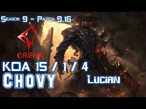 GRF Chovy LUCIAN vs GANGPLANK Top - Patch 9.16 KR Ranked