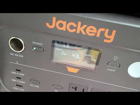 jackery 1000 v2 top input charge vis 12V fail