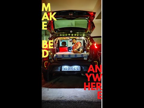 Part 1 FLAT SPACE for Bed Setup In Nexon For Car Camping I Coming Up New Basic Bed inside TATA Nexon