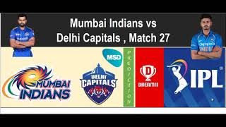 MI vs DC Dream11 Team Prediction in Tamil || IPL 2020 || Match 27 || 11/10/2020